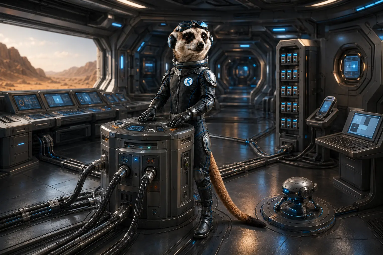 The Kumwe meerkat engineer connecting content, business operations and delivery services from one command core.